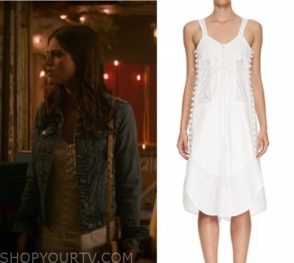 Soundtrack Season 1 Episode 2 Nellie S White Button Front Dress