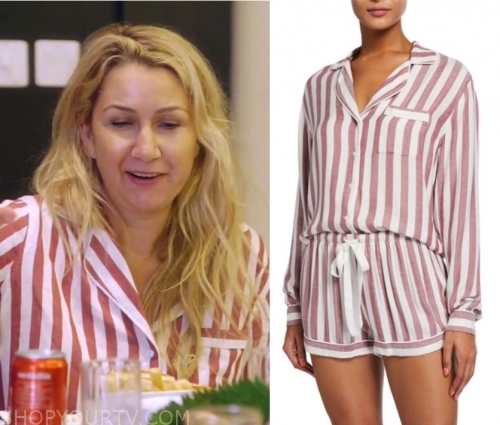 RHOD: Season 4 Episode 14 Kary's Pink & White Striped Pajamas | Fashion ...