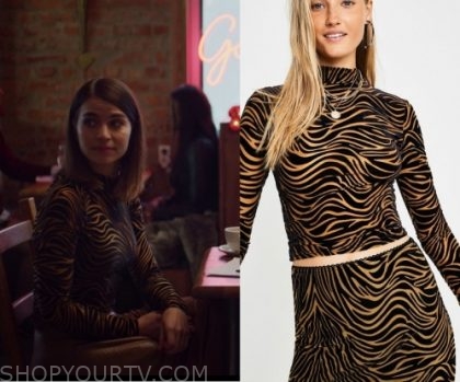 Home for Christmas: Season 1 Episode 1 Johanne's Tiger Print Top | Shop ...