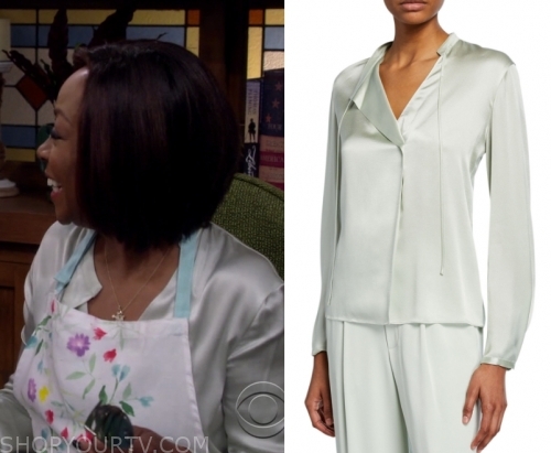 The Neighborhood: Season 2 Episode 13 Tina's Silk Blouse | Shop Your TV