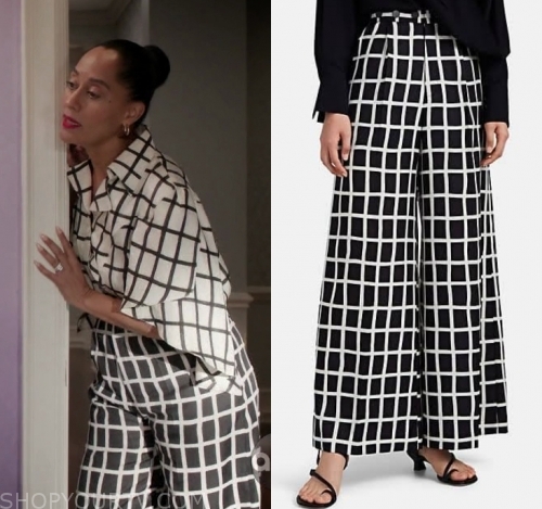 Blackish: Season 6 Episode 11 Rainbow's Checked Trousers | Shop Your TV