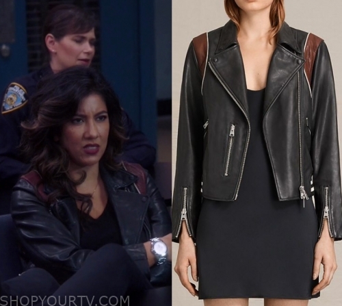 Brooklyn Nine Nine: Season 7 Episode 3 Rosa's Black Panel Jacket | Shop ...