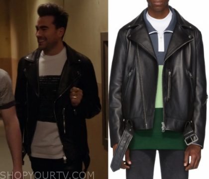 Schitt's Creek: Season 6 Episode 6 David's Leather Jacket | Shop Your TV