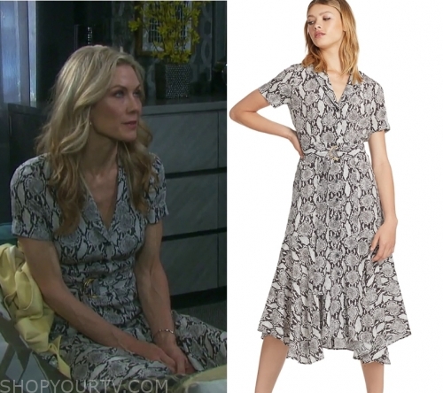 Days Of Our Lives: January 2020 Kristen's Snake Print Dress | Shop Your TV