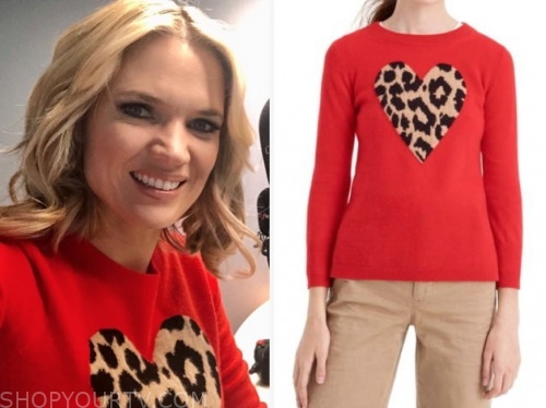 Good Morning Britain: Instagram Charlotte Hawkins's Red Leopard Heart ...