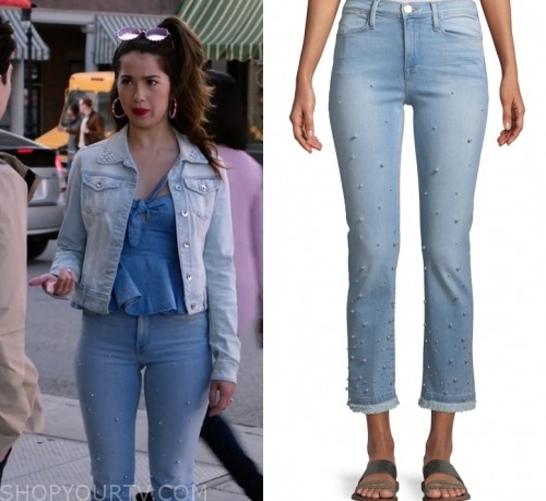 Superstore: Season 5 Episode 19 Cheyenne's Pearl Stud Jeans | Shop Your TV