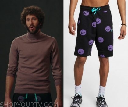 Purple Smiley Face Shorts 