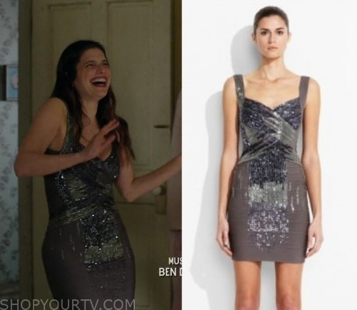 Bless This Mess: Season 2 Episode 17 Rio's Sequin Bandage Wrap Dress ...