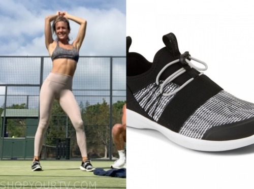 kristin cavallari, very cavallari, black and white mesh sneakers