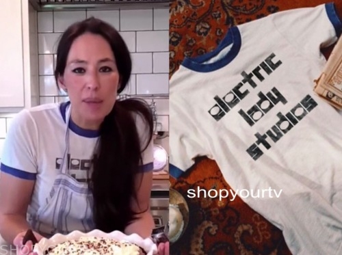joanna gaines, the today show, contrast trim tee