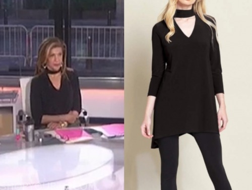 hoda kotb, the today show, black choker top
