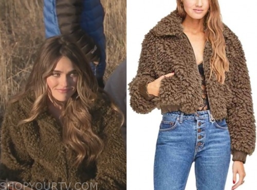 bri, the bachelor: listen to your heart, teddy jacket