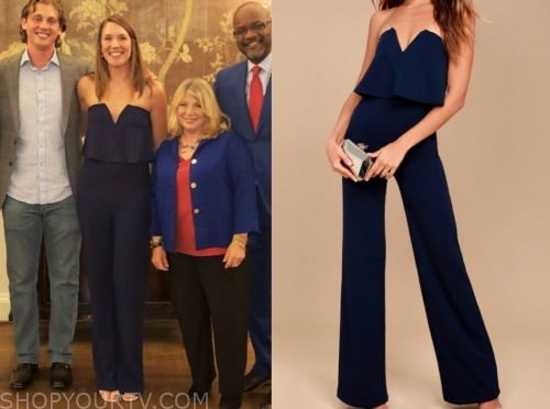jessica, married at first sight, navy jumpsuit