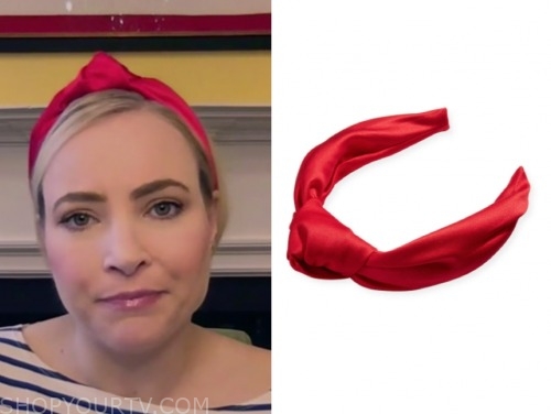 meghan mccain, the view, red headband