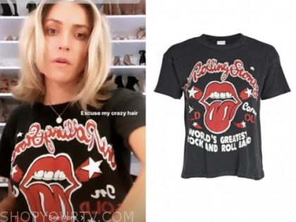 kristin cavallari, very cavallari, rolling stones tee