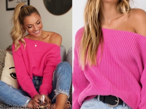 savannah, listen to your heart, pink sweater