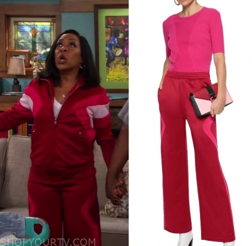 The Neighborhood: Season 2 Episode 20 Tina's Pink/Red Pants | Shop Your TV