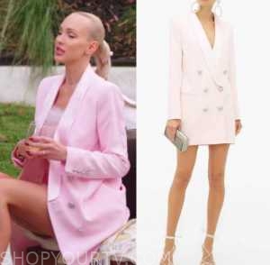 Selling Sunset: Season 2 Episode 8 Christine's Pink Long BLazer | Shop ...