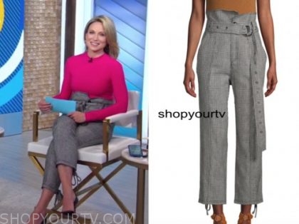 Good Morning America: May 2020 Amy Robach's Plaid Cropped Pants | Shop ...