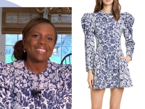 Good Morning America: May 2020 Deborah Roberts's Blue and White Floral ...