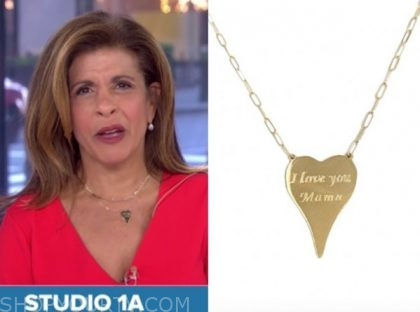 Savannah guthrie gothic initial necklace discount