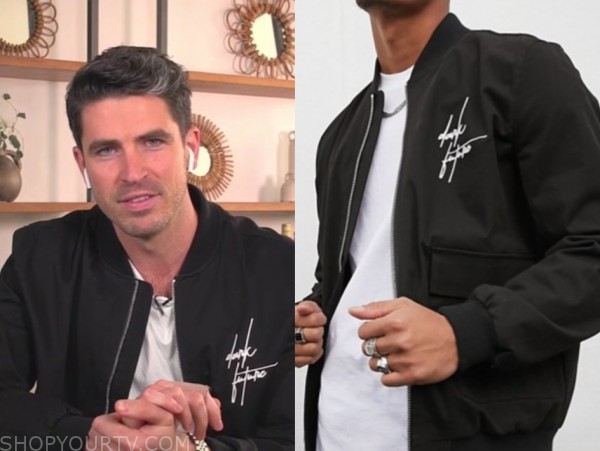e! news, daily pop, scott tweedie, black bomer jacket