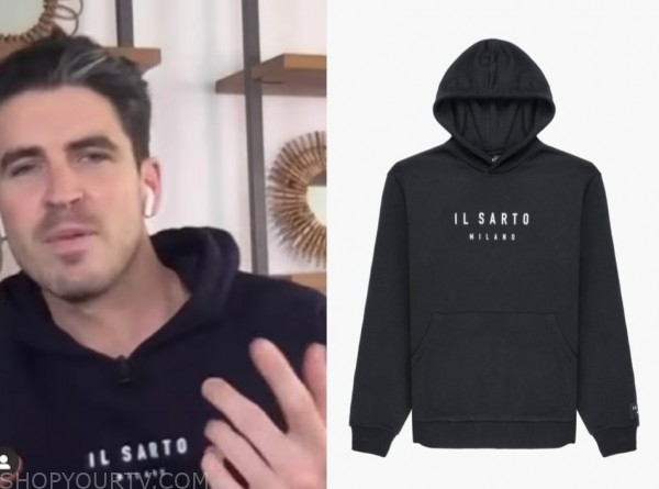 scott tweedie, E! news: daily pop, logo hoodie