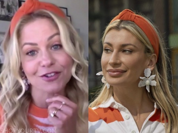 candace cameron bure, the talk, orange headband