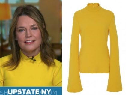 The Today Show: May 2020 Savannah Guthrie's Yellow Turtleneck Top ...