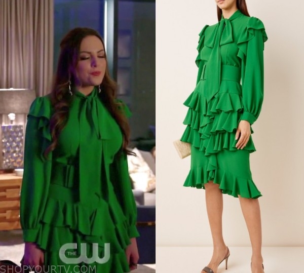 Dynasty: Season 3 Episode 20 Fallon's Green Dress | Shop Your TV