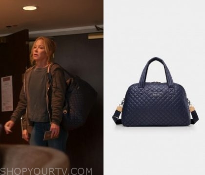 Dead To Me Season 2 Episode 4 Jen s Navy Quilted Travel Bag