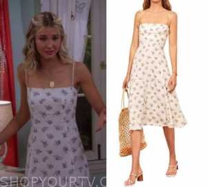 Alexa & Katie: Season 4 Episode 8 Katie's Blue Floral Midi Dress | Shop ...