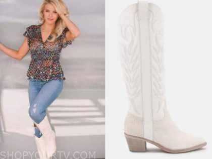 emily ferguson, the bachelor, white cowboy boots