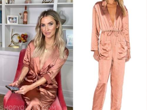 kaitlyn bristowe, the bachelor, rose gold satin jumpsuit