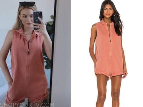 amanda stanton, coral romper, the bachelor