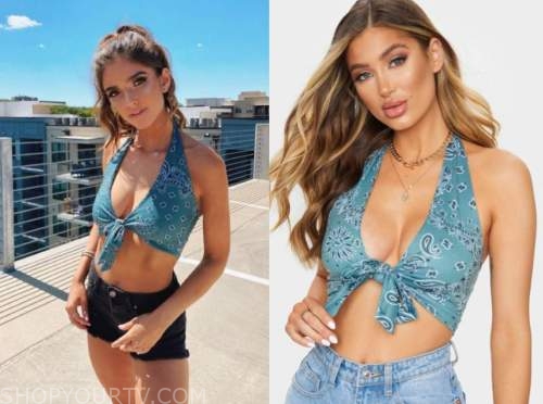 jamie gabrielle, listen to your heart, bandana halter top