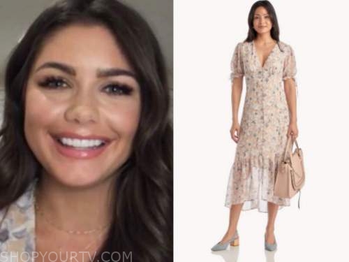 hannah ann sluss, the bachelor, ivory floral midi dress