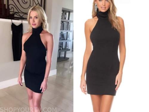 emily ferguson, the bachelor, black mock neck dress