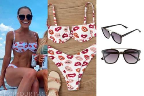 savannah mckinley, listen to your heart, lip print bikini