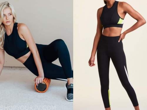 The Bachelor: Instagram Haley Ferguson's Black Sports Bra and Leggings ...