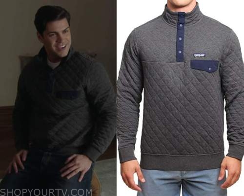 Good Witch: Season 6 Episode 7 Grey Quilted Sweatshirt | Shop Your TV