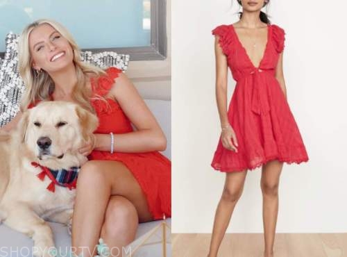 emily ferguson, the bachelor, red dress