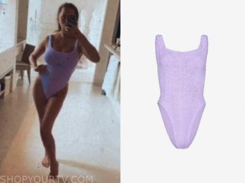 chrissy teigen, purple swimsuit