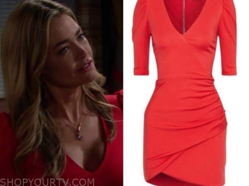 WornOnTV: Shauna's pink houndstooth tweed jacket and skirt set on The Bold  and the Beautiful, Denise Richards