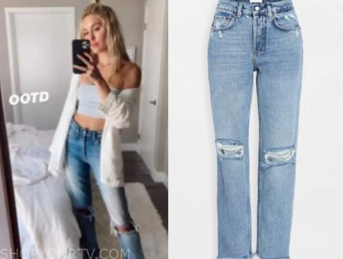 cassie randolph, the bachelor, ripped jeans