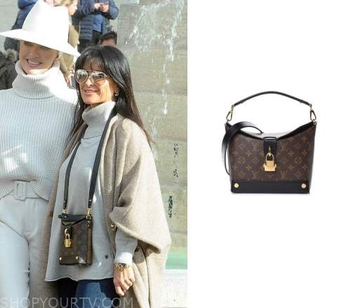 RHOBH: Season 10 Episode 12 Kyle's Brown Louis Vuitton Pouch Bag