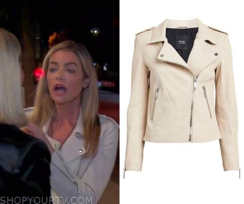 RHOBH: Season 10 Episode 9 Denise's Blush Leather Jacket | Shop Your TV