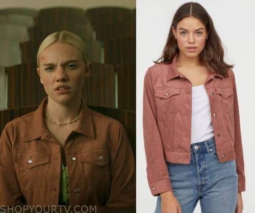 Hanna: Season 2 Episode 8 Sandy's Pink Suede Trucker Jacket 