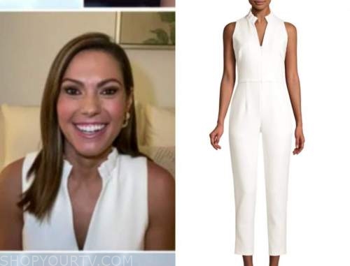 lisa boothe, fox and friends, white jumpsuit