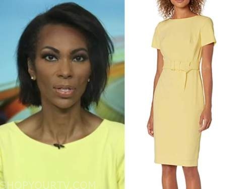harris faulkner, yellow cap sleeve dress, outnumbered